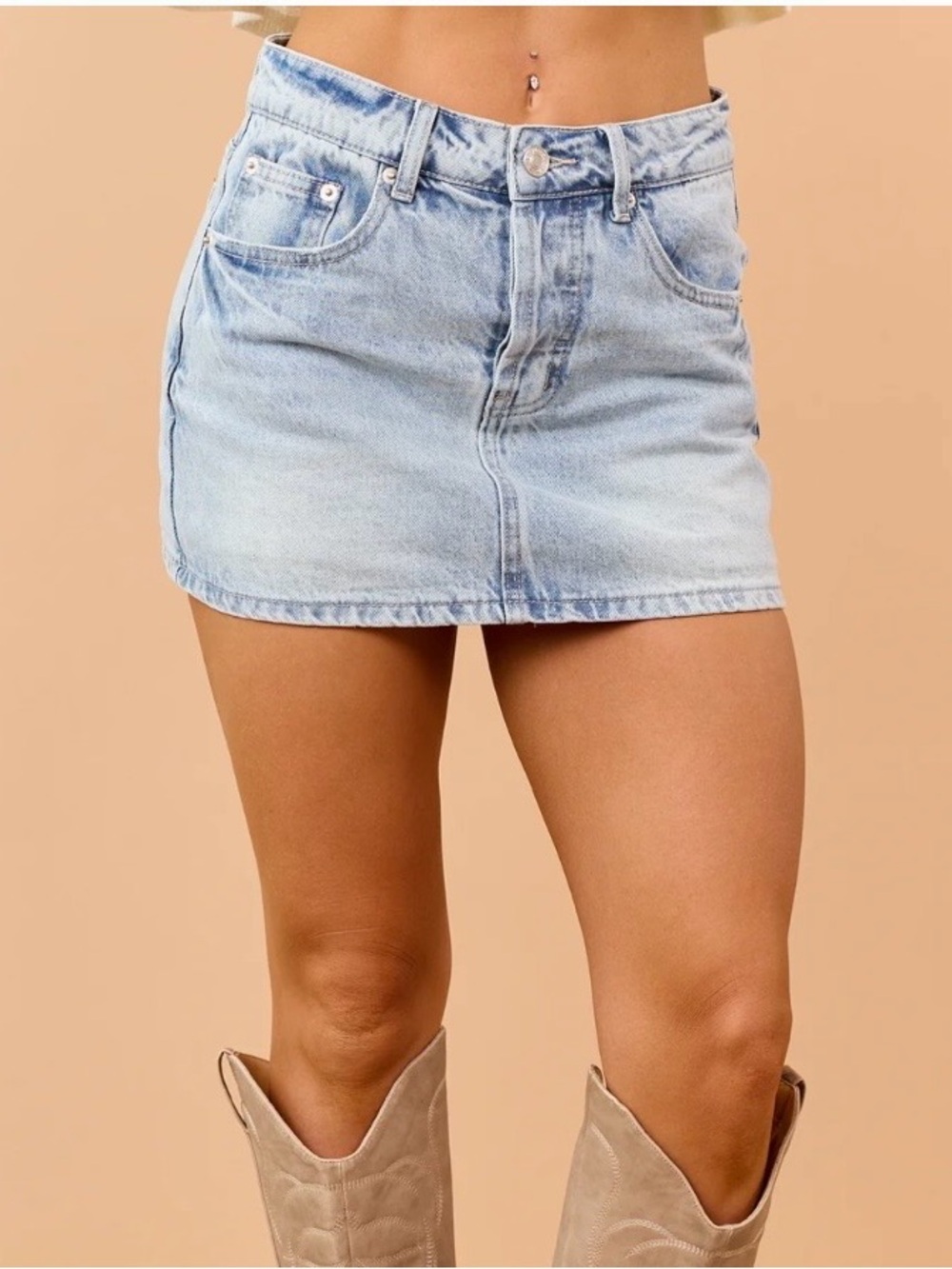 NWT Lime Lush Denim Skirt